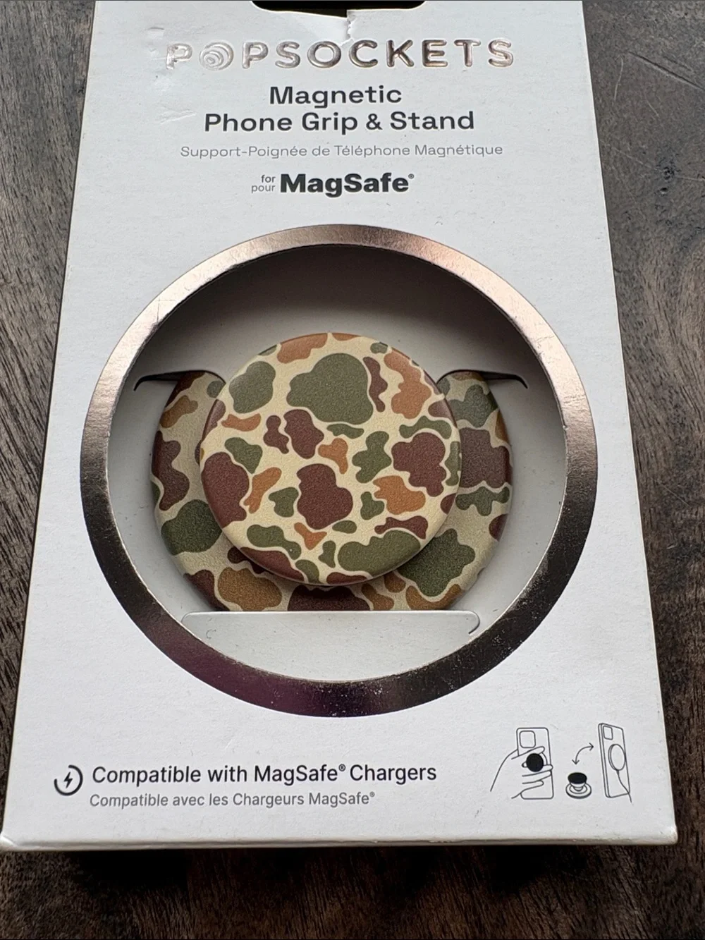 PopSockets Magnetic MagSafe Phone Grip & Stand for iPhone - Bruce Camo NEW